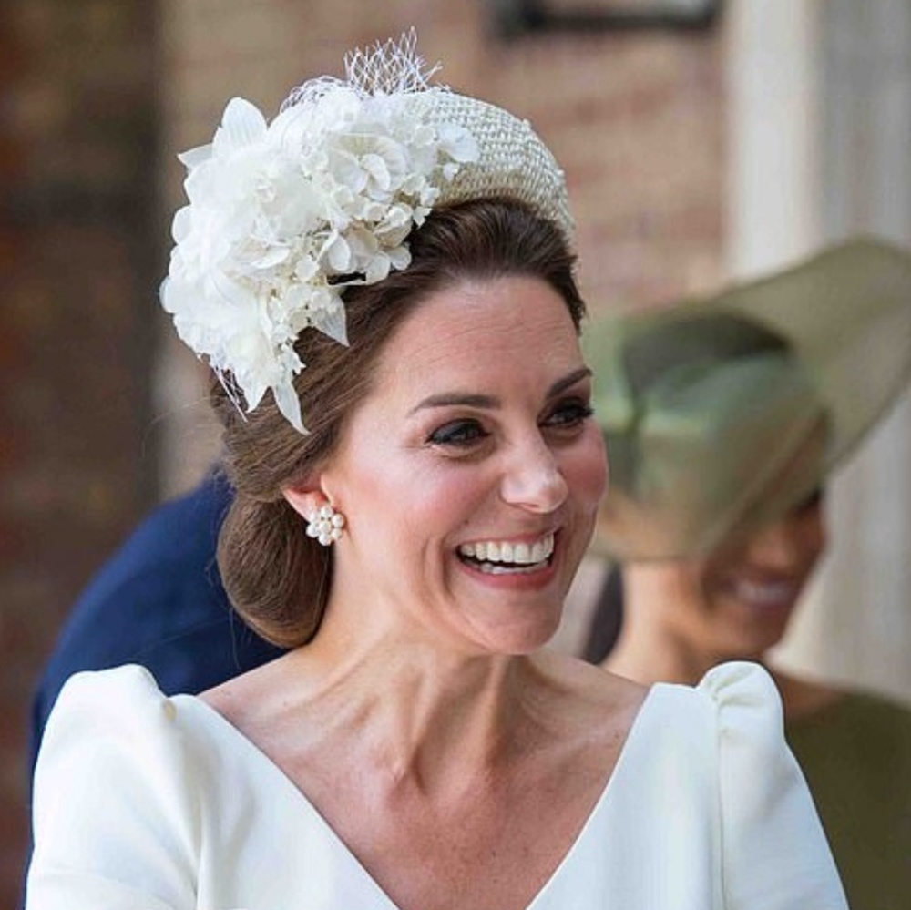Crescent Moon Headband with Flowers